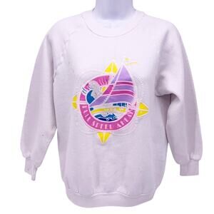 VINTAGE Fruit of the Loom Full Speed Ahead Crewneck Sweatshirt Size M